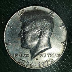 AMERİKA   1976     HALF  DOLAR  -  50 CENT  -  YARIM DOLAR   HATIRA   ABD'nin Bağımsızlığının 200. Yıldönümü