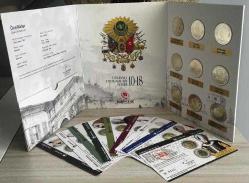 2026 - Osmanlı Padişahları Serisi Bimetal Hatıra Para Seti 10 - 18 (9 adet Darphane sertifikasıyla)