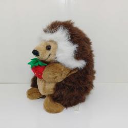 Vintage Çilekli Kirpi Peluş 17cm