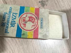 Tekel İzmir enternasyonu fuarı 1981 için basılmış özel kibrit kutusu boş