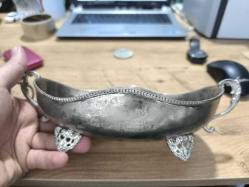 Gümüş kaplama antika değerinde bir şekerlik