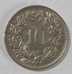İSVİÇRE 1962 10  RAPPEN