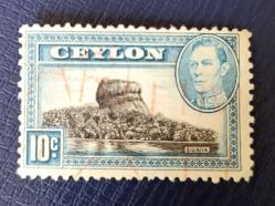 İngiliz Sömürgesi Seylan-1938_ damgalı