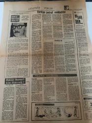 DÜNYA GAZETESİ - DOĞUM GÜNÜ HEDİYESİ (TURKISH NEWSPAPPER) - 2 TEMMUZ 1969 - SADECE TEK YAPRAKTIR -Süleyman Demirel-Rauf Denktaş-Wernher Von Braun-Reşit Akif ATASOY-Muhterem Selimoğlu-Necdet KUTBAY-Ed Lacy-Muhterem Atlıkan-Başbakan uçakla Ankara’dan İstanbul’a geldi-Büyük sanayi tesislerinin temelleri bugün atılıyor-Başbakan ve bakanlar Taşkızak’ta denize indirilen tanker ve hücumbotların töreninde bulundular-Kabotaj ve Denizcilik Bayramı dün kutlandı-Kok kömürü dağıtımına başlanıyor-Füzelerin babası büyük bilgin Von Braun İstanbul’da başka isime dolaştı-Kurdaş 30 Kasımda görevinden ayrılıyor-İşgal sırasında Kriminoloji Enstitüsünden 13 tabanca ile 7 bıçağın kaybolduğu anlaşıldı-Apollo 11 Ay yolunda Yarın başlıyoruz-Spor Efendi Mesleği-POLİTİKA-Türkiye petrol endüstrisi-DIŞARDAN-DÖĞÜŞ-Kendini kurtaran memleket-Guevara’nın gerilla harbi el kitabı dağıtılıyor-Doktor Barnes’i kim öldürdü-PRATİK BİLGİLER-İshali neden olmaktadır-Analarınızın sağlığı için-Soguk su zararlı olur mu-Patatesli so