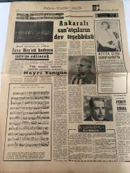 DÜNYA GAZETESİ - DOĞUM GÜNÜ HEDİYESİ (TURKISH NEWSPAPPER) - 14 KASIM 1969 - SADECE TEK YAPRAKTIR -Fahri Rıfkı Atay-Avni Anıl-Hayri Yenigün-Neyzen Sevki-Ferit Sıdal-Cevdet Çağla-Atuf Yar-Mustafa Yavuz-Sinan Akatay-Ali Soycan-Ruth Elliott-Ankaralı sanatçıların dev teşebbüsü-İcra Heyeti kadrosu takviye edilecek-Türk musikisi tarihinin canlı bir sayfasını anlatıyor-Neyzen Sevki Sevgini kaybettik-Musikimizden portreler Ferit Sıdal-Kısa Haberler-Akıl hastaları-Bir başka dünyanın insanları-Bir kısmı duvarların ardında bir kısmı ise aramızda tehlikeli mayın gibi dolaşıyor-Possum cihazı-Tek parmağını dahi hareket ettiremeyen kimselerin emrinde hakiki bir hizmetkâr-Nobel Barış Ödülünü kazanan Uluslararası Çalışma Teşkilatı başarı yolunda-Maskeli baloda cinayet-Düşünce Tarih-Radyolarımız ve Türk Musikisi-Sinema Tiyatro Müzik