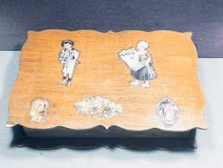 EL YAPIMI ESKİ AHŞAP KUTU