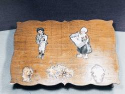 EL YAPIMI ESKİ AHŞAP KUTU