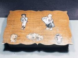 EL YAPIMI ESKİ AHŞAP KUTU