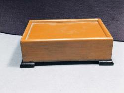 DR13-----EL YAPIMI ESKİ SÜRGÜLÜ KAPAKLI AHŞAP KUTU