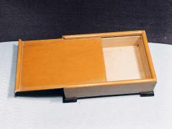 DR13-----EL YAPIMI ESKİ SÜRGÜLÜ KAPAKLI AHŞAP KUTU