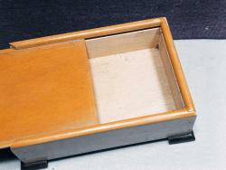 DR13-----EL YAPIMI ESKİ SÜRGÜLÜ KAPAKLI AHŞAP KUTU