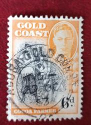 İngiliz Sömürgesi  Gold Coast- 1938- damgalı