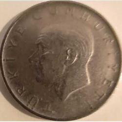 Türkiye 1966 1 Lira Başak ve Ay Yıldız Temalı