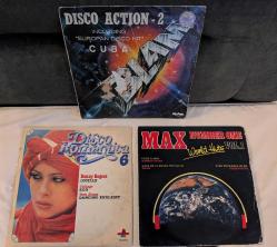 (No80) 3 Adet LP - Disco Romantica - Disco Action2 - Max Number One