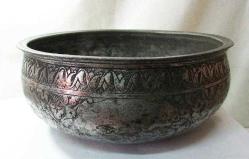 AnTiKa OSMANLI İşLeMeLi YAZILI BüYüK BAKIR TAS....