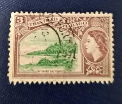 İngiliz Sömürgesi Trinidad ve Tobago 1953 _ damgalı