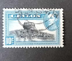 İngiliz Sömürgesi Seylan-1938_ damgalı