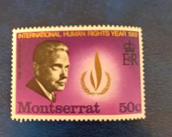 Karayip Denizi Montserrat Adası _Damgasız pul