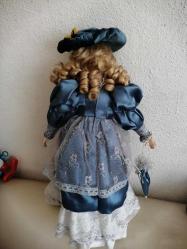 40 cm PORSELEN BEBEK SARI  SAÇLI  BEBEK ÇOK TATLI KUSURSUZ GÜZEL