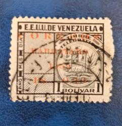 Venezuela damgalı telgraf pulu 1951