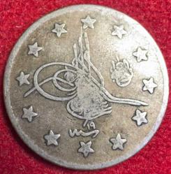 OSMANLI II.ABDÜLHAMİD  1876-1909 ( AH 1293-1327)  2 KURUŞ GÜMÜŞ  1293/19