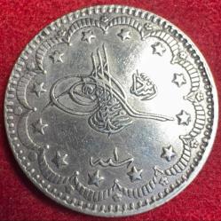 OSMANLI MEHMED REŞAD 1909-1918 ( AH 1327-1336)  5 KURUŞ GÜMÜŞ 1327/1