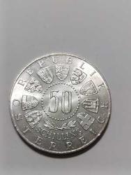 AVUSTURYA 1964 50 SHILLING GÜMÜŞ 20 GR-ÇİL
