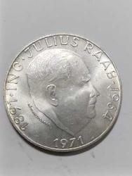 JULIUS RAB -1964 AVUSTURYA 50 SHILLING GÜMÜŞ 20.GR.-ÇİL