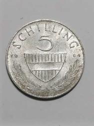 AVUSTURYA 5 SHİLLİNG GÜMÜŞ 5.25 GR.