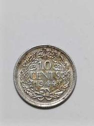 HOLLANDA 1944 10 CENTS GÜMÜŞ 1.46 GR.-ÇİL