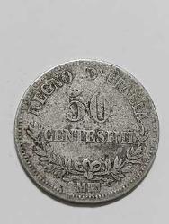 İTALYA 50 CENTESİMİ GÜMÜŞ 2.50 GR.