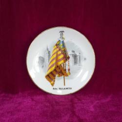VINTAGE Rdo. VALENCIA , KÜÇÜK BOY HATIRA PORSELEN DUVAR TABAĞI