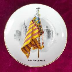 VINTAGE Rdo. VALENCIA , KÜÇÜK BOY HATIRA PORSELEN DUVAR TABAĞI