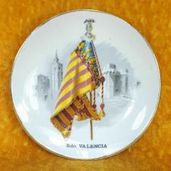 VINTAGE Rdo. VALENCIA , KÜÇÜK BOY HATIRA PORSELEN DUVAR TABAĞI