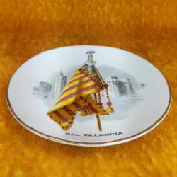 VINTAGE Rdo. VALENCIA , KÜÇÜK BOY HATIRA PORSELEN DUVAR TABAĞI