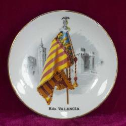 VINTAGE Rdo. VALENCIA , KÜÇÜK BOY HATIRA PORSELEN DUVAR TABAĞI