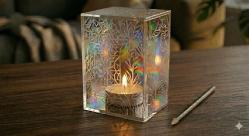 ✨Değişik desenlerde ,pleksiglas , mumluk veya kalemlik olarak kullanılabilecek kutular..