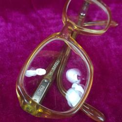 VINTAGE SAFILO 140 SARI RENKLİ EL YAPIMI ACETATE GÖZLÜK ÇERÇEVESİ