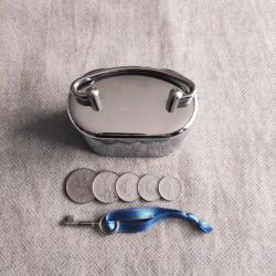 Türkiye İş Bankası Klasik Metal Kumbara ( Anahtarlı )