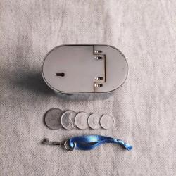 Türkiye İş Bankası Klasik Metal Kumbara ( Anahtarlı )