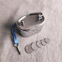 Türkiye İş Bankası Klasik Metal Kumbara ( Anahtarlı )