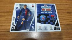 Topps UEFA Champions League 2023-2024 Hugo Ekitike Paris Saint-Germain Kart No:189