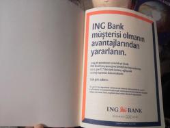 İNG BANK ajanda defteri -2009 ( İÇİ TEMİZDİR)