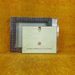 ORJİNAL AMBALAJINDA AHŞAP ÇERÇEVELİ , DEMRE AZİZ NİKOLA KİLİSESİ HATIRASI RENKLİ LİTOGRAFİK BASKI KÜÇÜK BOY RESİM TABLO