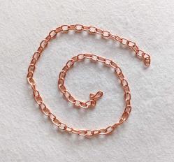 Saf bakır zincir kolye. 50cm ebatında. 7mm genişliğinde.25gr ağırlık,ZNC020