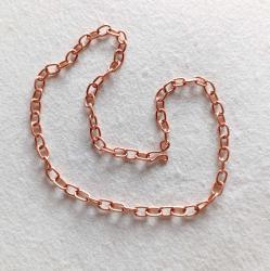 Saf bakır zincir kolye. 50cm ebatında. 7mm genişliğinde.25gr ağırlık,ZNC020