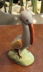 LOT.10 » Japonya, Palikan Deniz Kuşu. Çok Renkli El Boyama. Seramik/Porselen. Kalıp Döküm. İyi Durumda/Hasarsız. Made in Japan Damgalı. 1970-1985'ler. (4,5x6,5x12 cm)