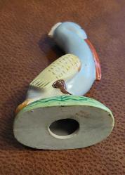 Japonya, Palikan Deniz Kuşu. Çok Renkli El Boyama. Seramik/Porselen. Kalıp Döküm. İyi Durumda/Hasarsız. Made in Japan Damgalı. 1970-1985'ler. (4,5x6,5x12 cm)