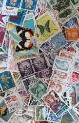 LOT.8 » 257 adet damgalı Dünya pulları lotu