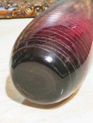 20087-ÇOK ŞAHANE BORDO RENK MURANO CAM VAZO